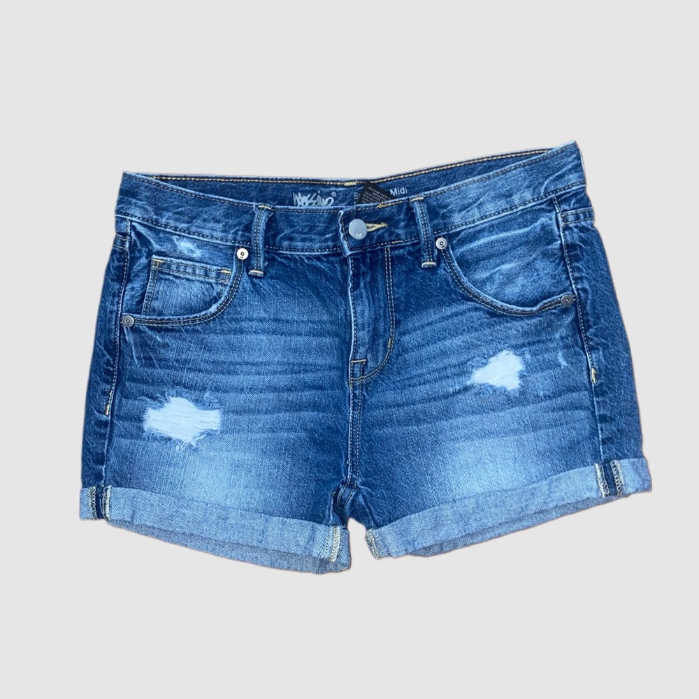 Dark Jean Shorts